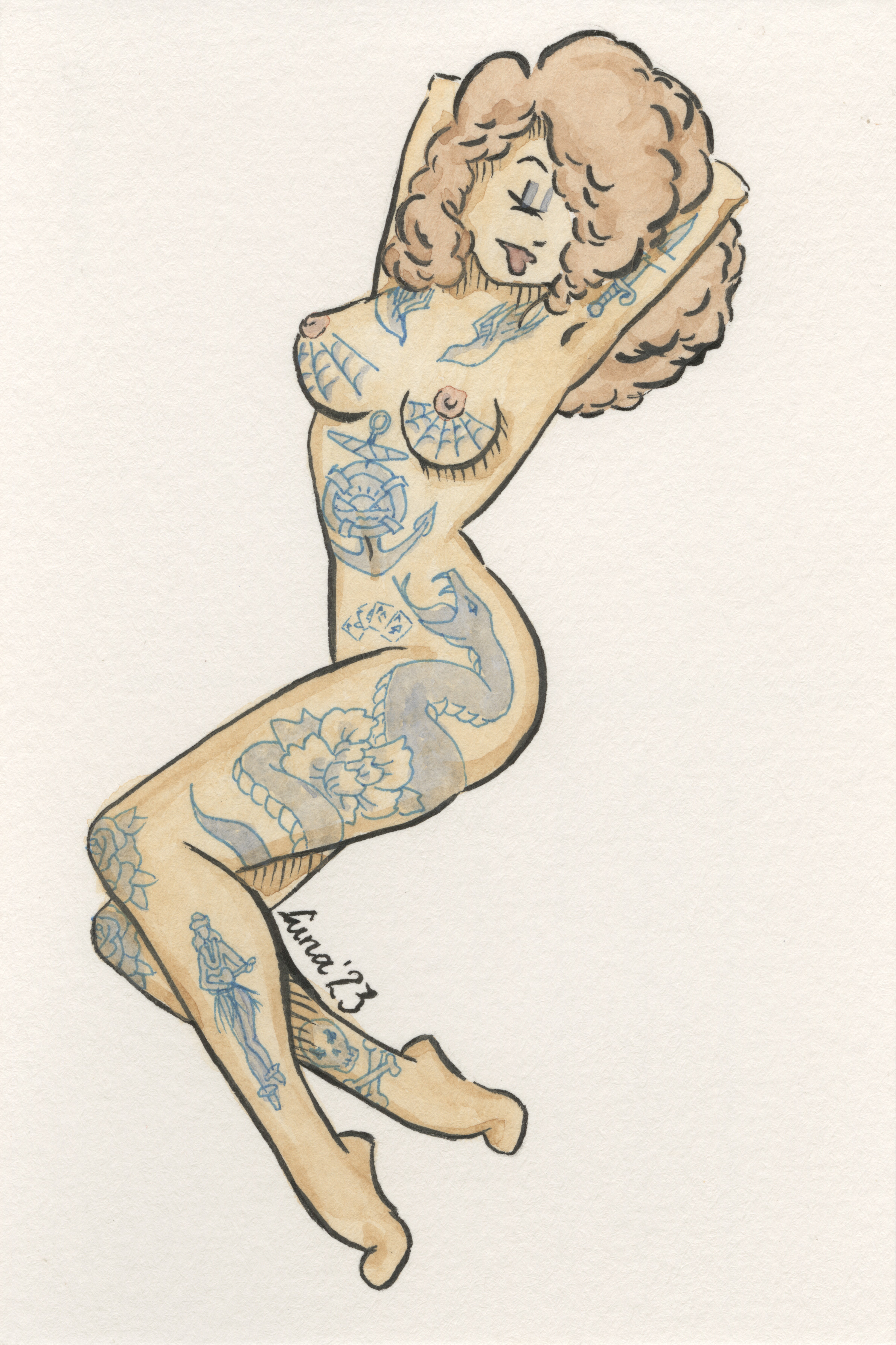 Tattooed Pinup No. 3